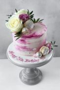 Pink Fizz Buttercream Cake