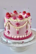 Pink Retro Cherry Cake