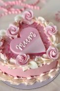 Mothers Day Retro Heart Cake