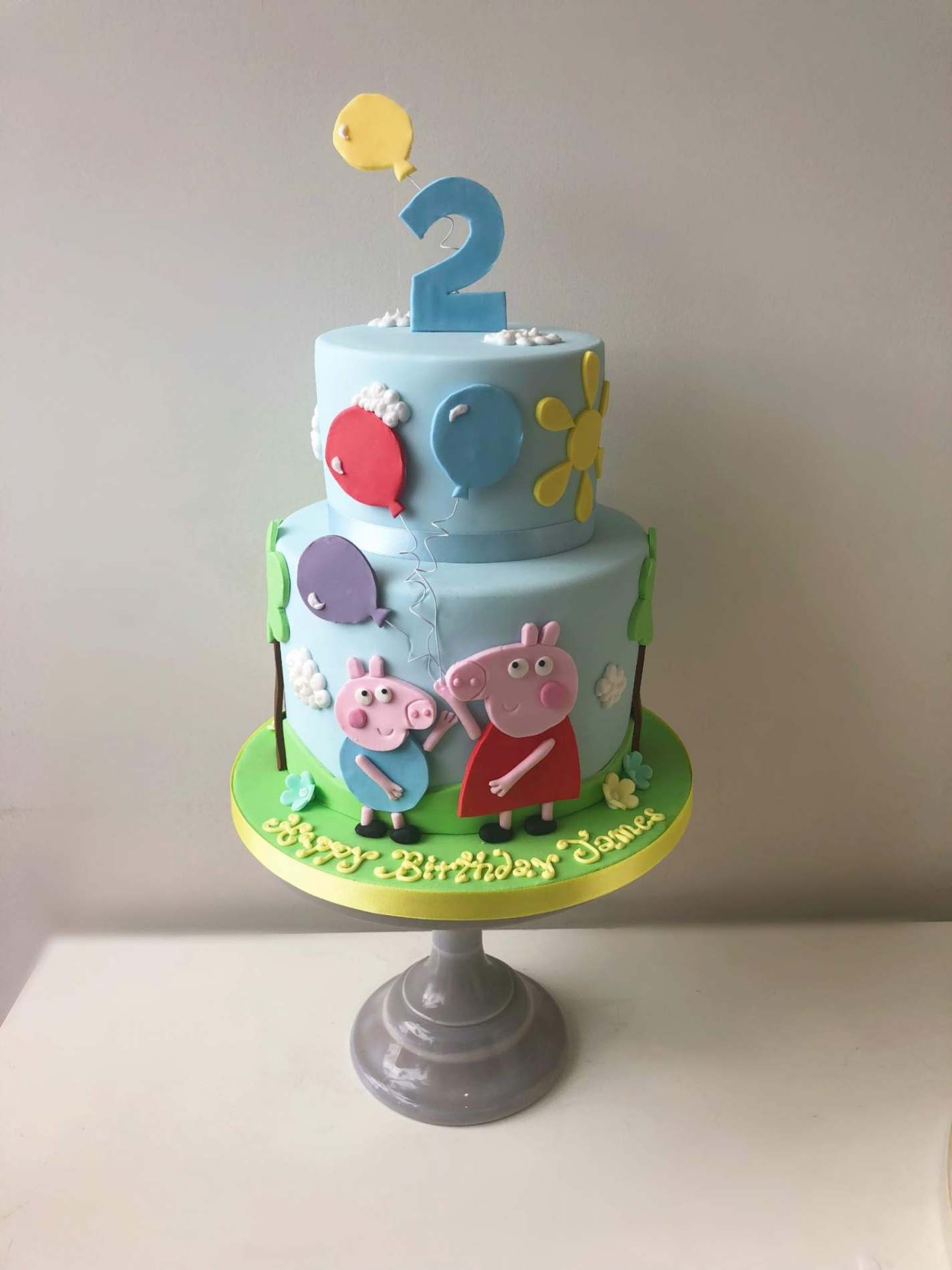 2 Tier Peppa Pig Cake