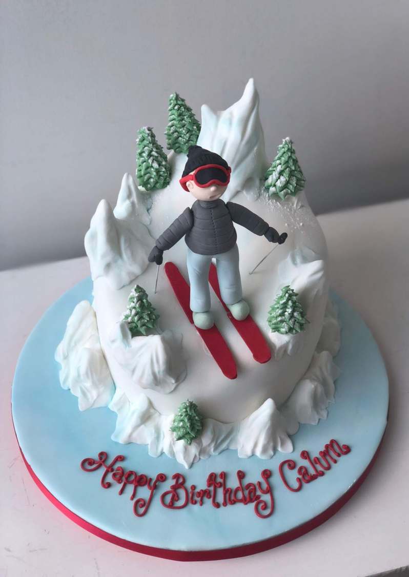 Skier Birthday Cake | Celebrations